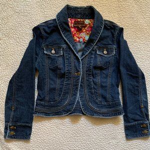 Bandolino Cropped Blue Jean Jacket